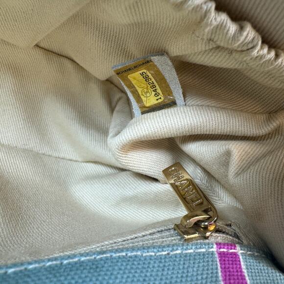 Chanel Eiffel Tower Flap Bag Vintage Paris Shoulder Purse CC Rare Quilted Canvas - Picture 8 of 16